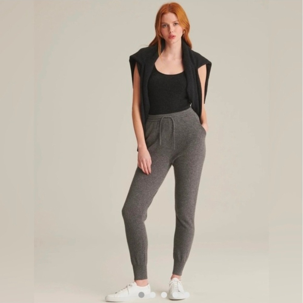 Naadam The Essential Cashmere Sweatpants Granite Grey Joggers NWEB000151 Small
